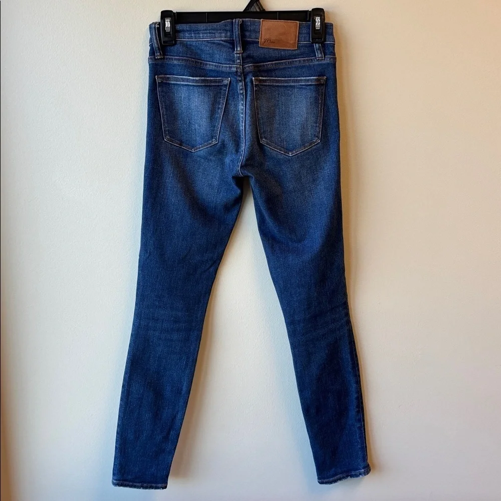 J. Crew Dark Blue Toothpick Jeans 25